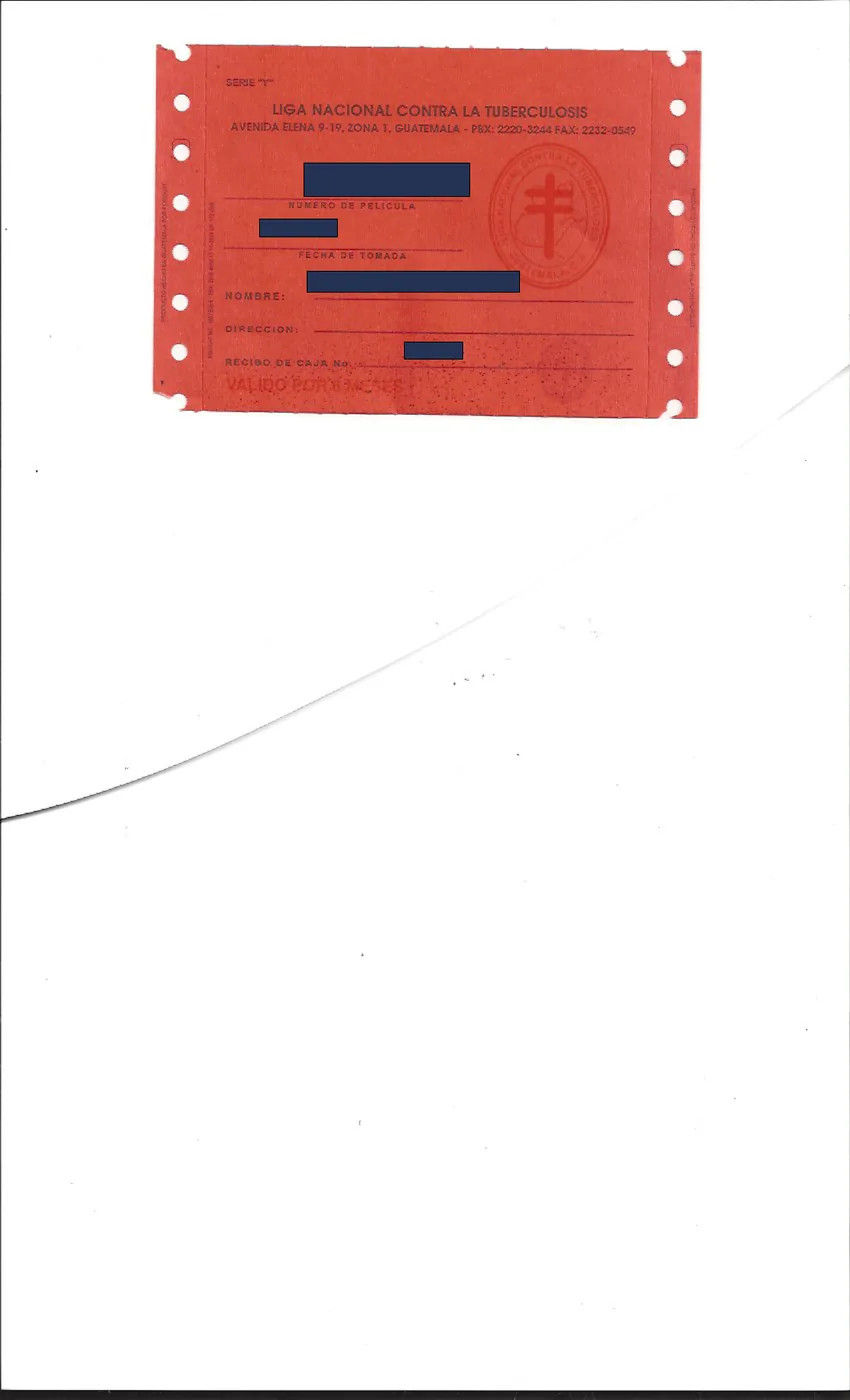 Tarjeta de pulmones